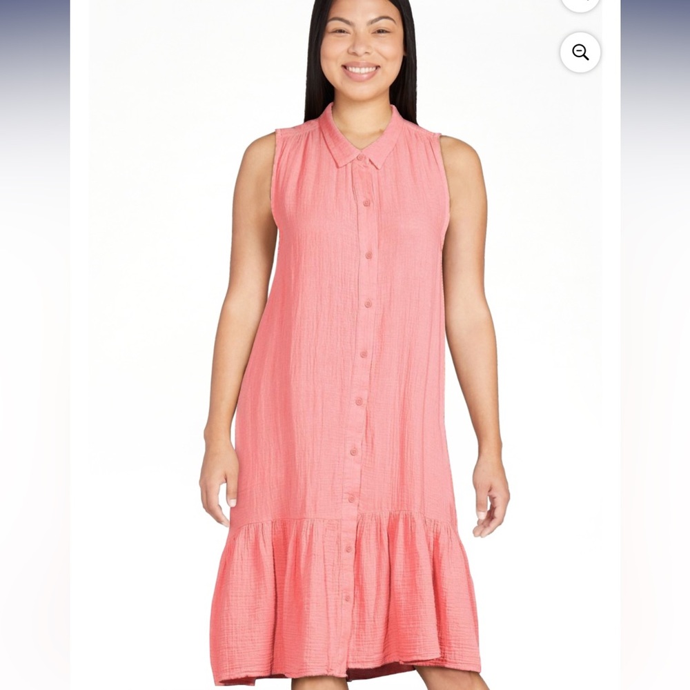 Beach Lunch Lounge Women's Sleevless Collar Midi Dress size XS